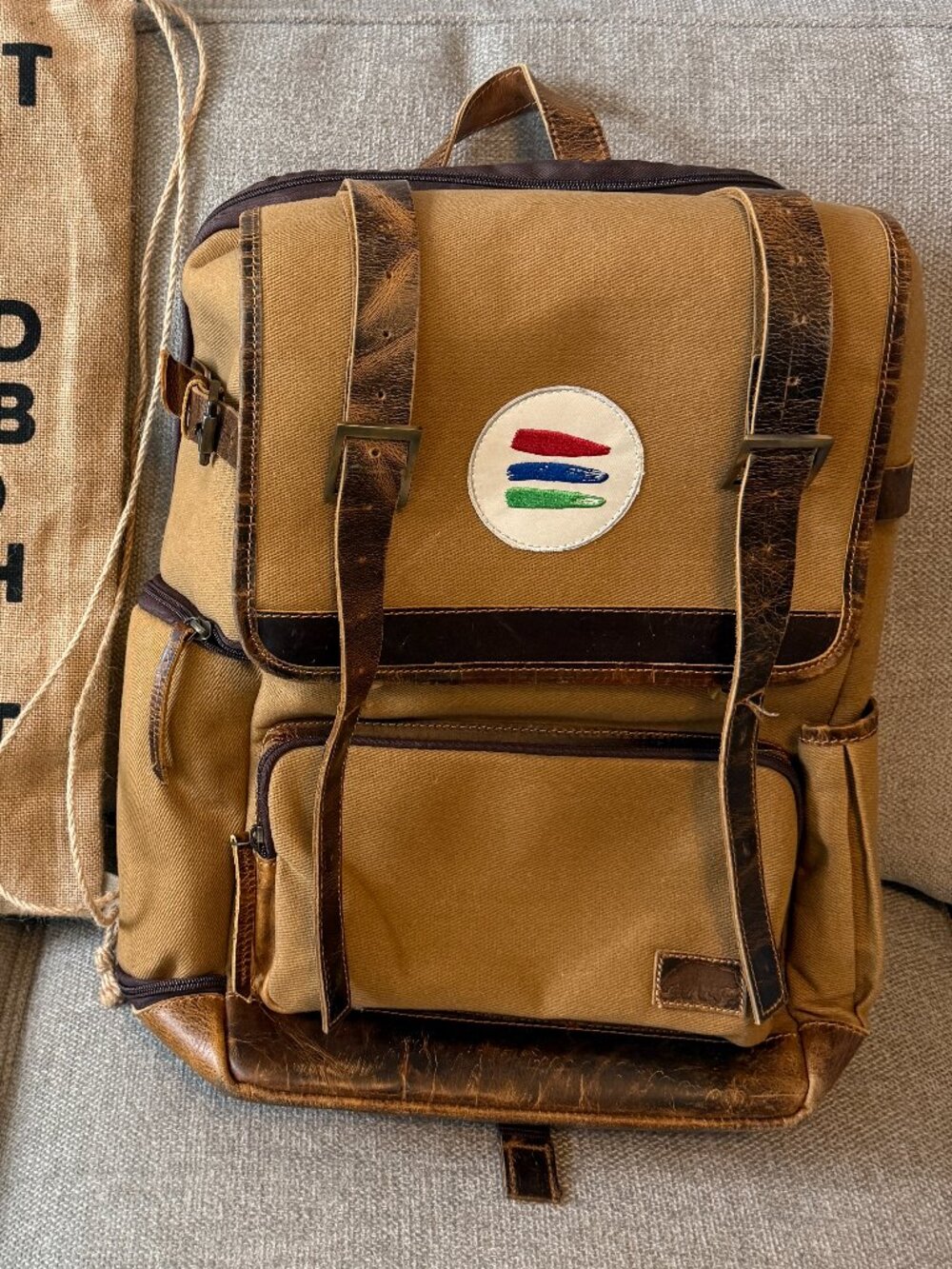 Bucket List Family original backpack Kodiak leather